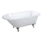 Aqua Eden Clawfoot Bathtubs, 48 L, 30.18 W, White/Brushed Nickel, Cast Iron VCT3D483018NT8 - alternate 2